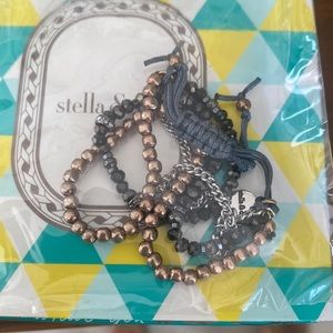 Stella & Dot mixed metal bracelet